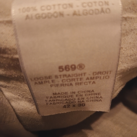 Levi's 569 Jeans Loose Straight Gray 42x30 - Picture 4 of 8